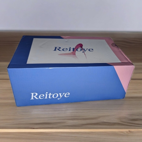 Reitoye Women's Slide Wedge Denim Close Pointed Toe Heels Sandals, 9 - Picture 12 of 16